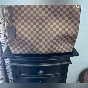 AUTHENTIC Louis Vuitton Graceful MM Damier Ebene